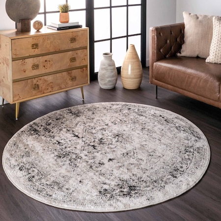 Nuloom Madisson Vintage Faded Medallion Area Rug 5ft CFDR05A-R505